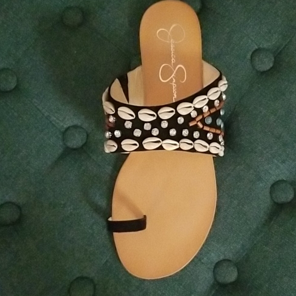 Abira JS Toe Thong Flat Sandals size 9.5 - Picture 4 of 5